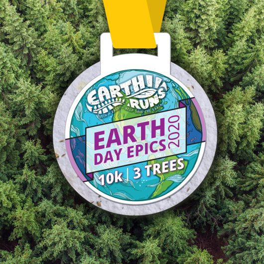 Earth Day 10k sustainable medal
