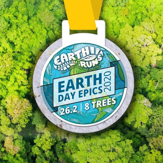 Earth Day Sustainable Marathon medal