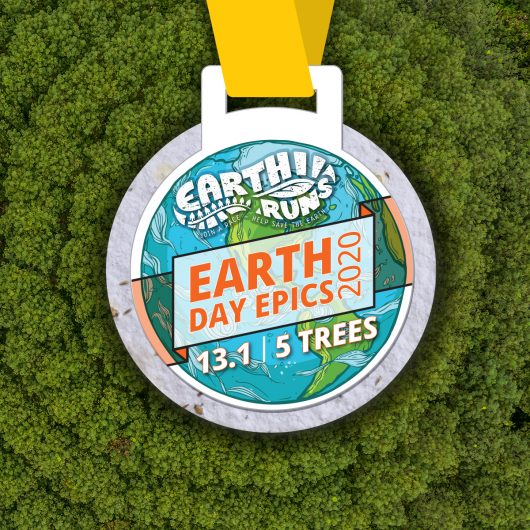 Earth Day Sustainable Half Marathon Medal